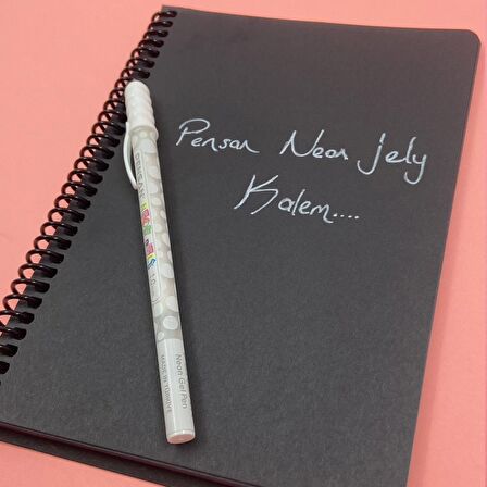 Pensan 2801 Jely Neon Tükenmez Jel Kalem Beyaz 2 Adet